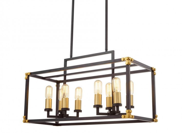 Подвесной светильник Lumina Deco Waldorf LDP 1140-8 BK+MD