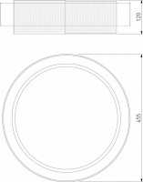 Накладной светильник Eurosvet Imperio 90286/1 белый/серебро Smart
