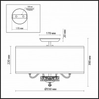 Накладной светильник Odeon Light Nesta 2770/5C