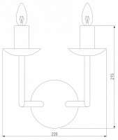Бра Eurosvet Cariso 60150/2 хром