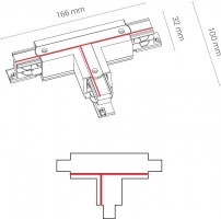 Соединитель T-образный для треков Nowodvorski Ctls Power 8241