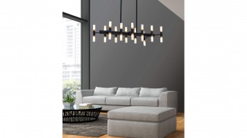 Подвесной светильник Lumina Deco Richmond LDP 6035-24 PR+BK+GD