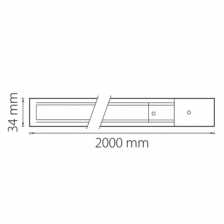 Трек накладной Lightstar Barra 502025