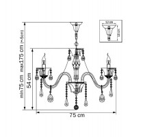 Подвесная люстра Lightstar Spumo 716083