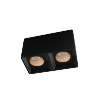 DK3085-BK+BR Светильник накладной IP 20, 10 Вт, GU5.3, LED, черный/бронзовый, пластик
