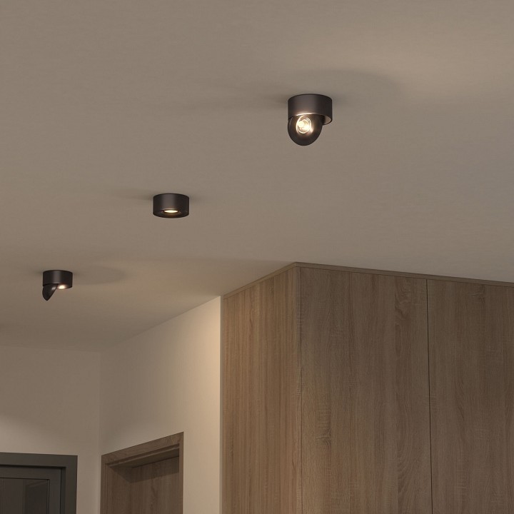 Накладной светильник Elektrostandard Glide Glide 8W жемчуг черный (25100/LED)