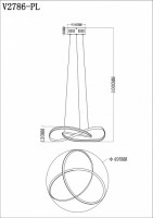Подвесной светильник Moderli Ello V2786-PL