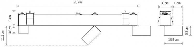 Спот Nowodvorski Mono 10461