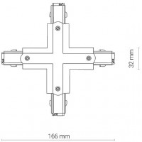 Соединитель X-образный для треков Nowodvorski Ctls Power 8702
