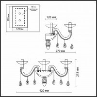 Бра Odeon Light Alvada 2910/3W