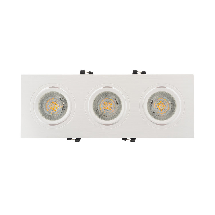 DK3023-WH Встраиваемый светильник, IP 20, 10 Вт, GU5.3, LED, белый, пластик
