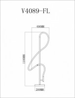 Торшер Moderli TRUE V4089-FL