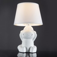 Настольная лампа декоративная Escada Monkey 10176/T White
