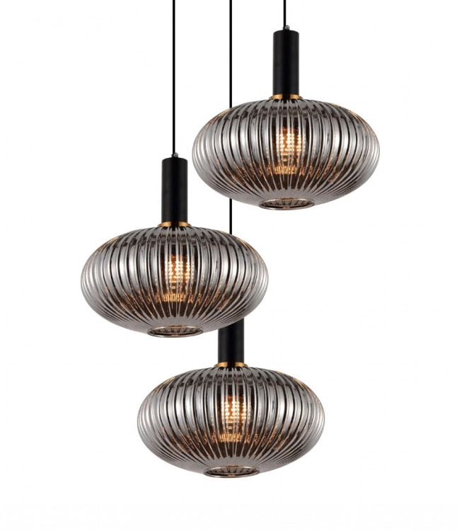 Подвесной светильник Lumina Deco Floril LDP 1216-3 GY+BK