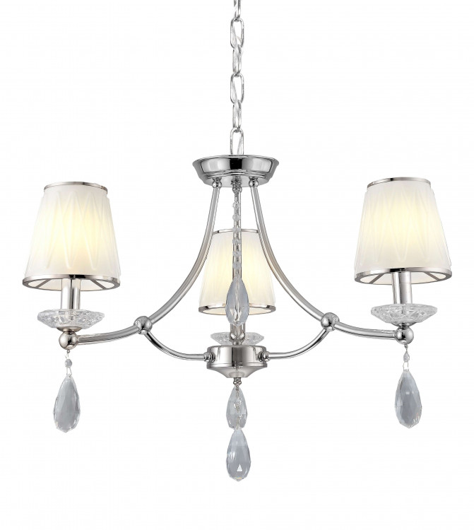 Хрустальная подвесная люстра Lumina Deco Dominni LDP 9268-3 CHR