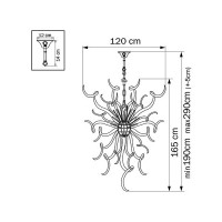 Подвесная люстра Lightstar Artglass 890007