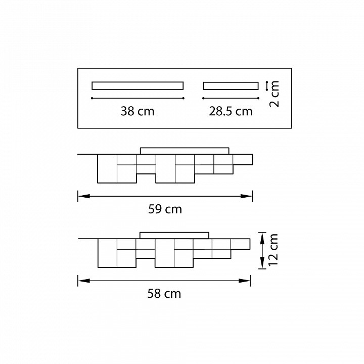 Накладной светильник Lightstar Favo LED 750122