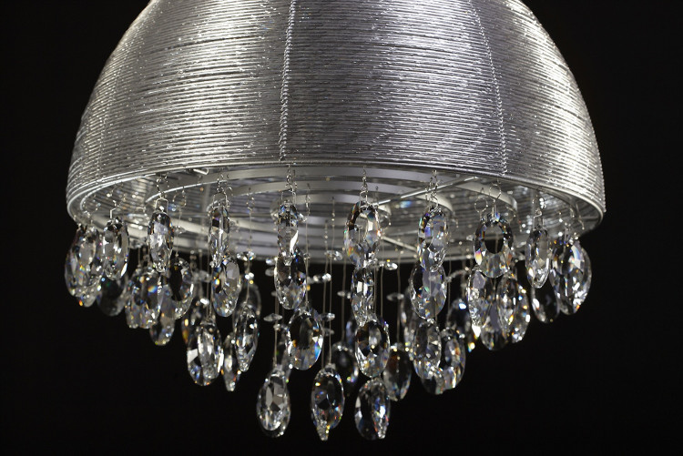 Подвесная хрустальная люстра Lumina Deco Leonella LDP 0276-5 BK