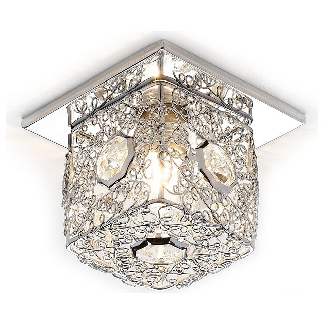 Встраиваемый светильник Ambrella Glass D1003 CH CL