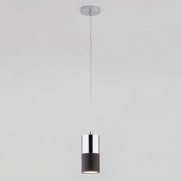Подвесной светильник Eurosvet Mini Topper 50146/1 хром/черный
