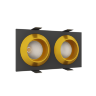 Встраиваемый светодиодный светильник LeDron GIZA MINI SQ 2 Black-Gold LED