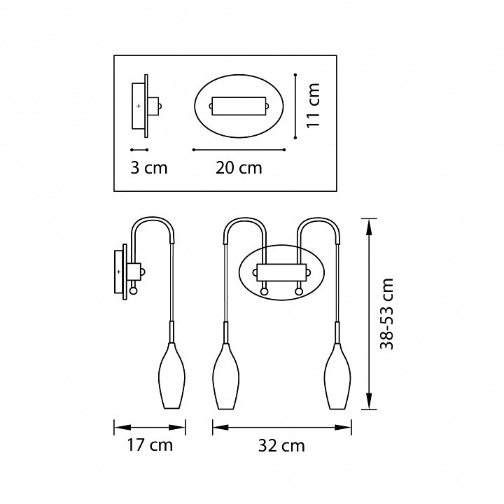 Бра Lightstar Pentola 803828
