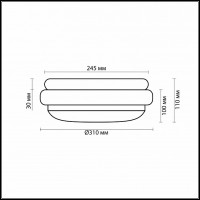 Накладной светильник Odeon Light Baha 2403/2C