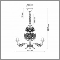 Подвесная люстра Odeon Light Serena 2251/3
