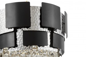 Подвесной светильник Lumina Deco Kruvia LDP 7045-400 BK+CHR