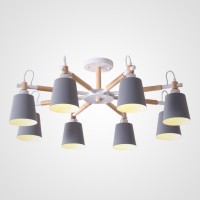 Люстра На Штанге Varda 8 Lamps Grey By Imperiumloft