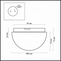 Накладной светильник Odeon Light Minkar 2443/1B