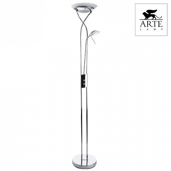 Торшер с подсветкой Arte Lamp Duetto A4399PN-2CC