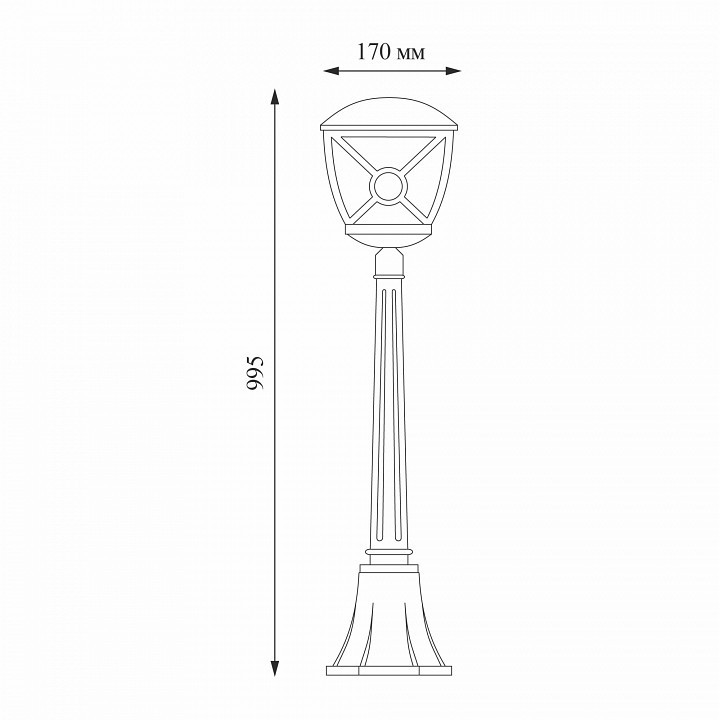 Наземный низкий светильник Elektrostandard Columba a043657