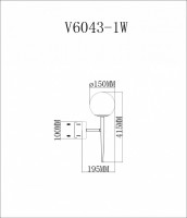 Бра Moderli Scrumbel V6043-1W