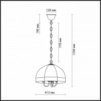 Подвесной светильник Odeon Light Valso 2344/3A