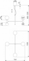 Подвесная люстра Eurosvet Bubble a063207