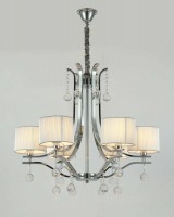 Хрустальная подвесная люстра Lumina Deco Fontenea LDP 8443-6 CHR