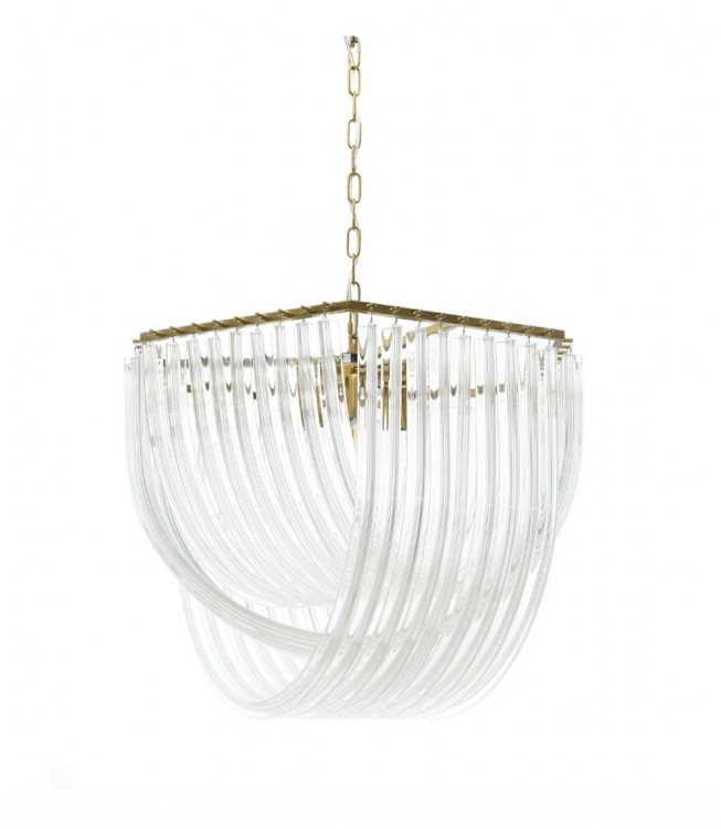 Хрустальная подвесная люстра Lumina Deco Weddini LDP 6001-600 GD+CL