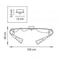 Потолочная люстра Lightstar Aereo 711122