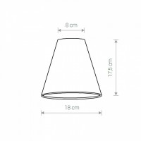 Плафон текстильный Nowodvorski Cameleon Cone S V PI/WH 8502