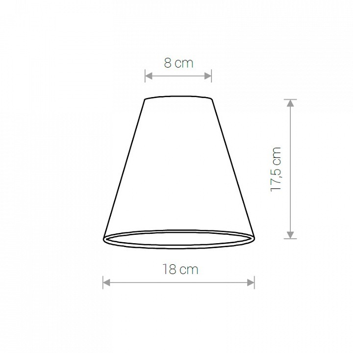 Плафон текстильный Nowodvorski Cameleon Cone S V PI/WH 8502
