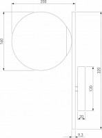 Бра Eurosvet Marbella 60147/1 черный