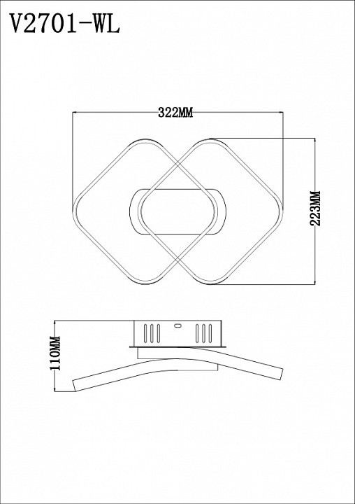 Бра Moderli Vivienne V2701-WL