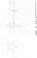 Потолочная люстра Moderli Circle V1152-5C