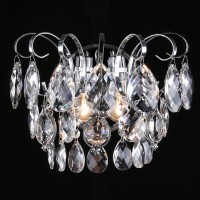 Накладной светильник Eurosvet Crystal 10081/2 хром/прозрачный хрусталь Strotskis