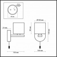 Светильник на штанге Odeon Light Batto 2156/1W