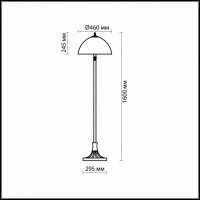 Торшер Odeon Light Flora 2268/2F
