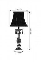 Настольная лампа декоративная Lightstar Ronna 726910