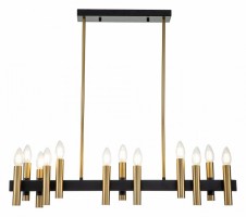 Люстра на штанге Indigo Cero 13009/12RL Black