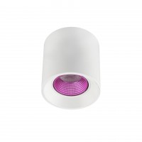 DK3090-WH+PI Светильник накладной IP 20, 10 Вт, GU5.3, LED, белый/розовый, пластик
